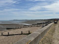 Looking back towards Whitstable from Seasalter Beach